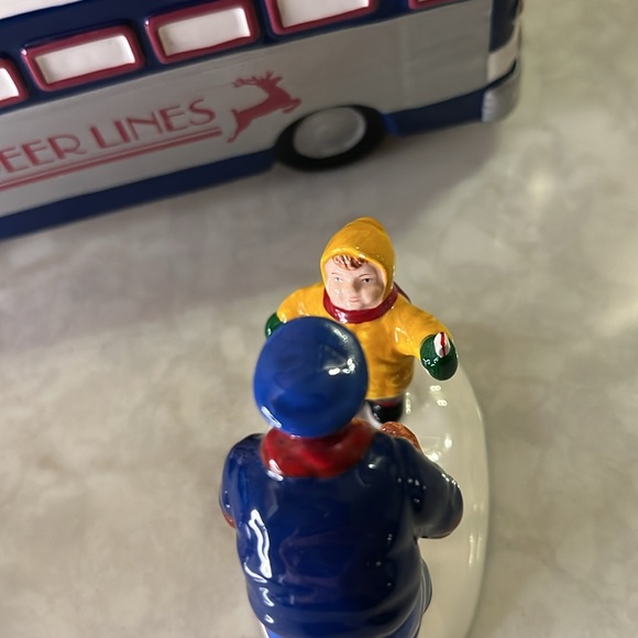 Dept 56 A Ride on the Reindeer Lines Set of 3 Figures Snow Village #54875 w/box - Picture 11 of 14